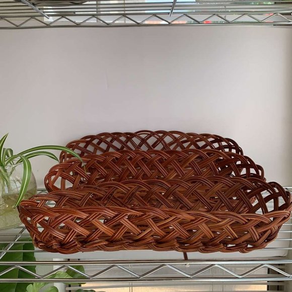 Set of Three Wicker Baskets - Picture 6 of 7